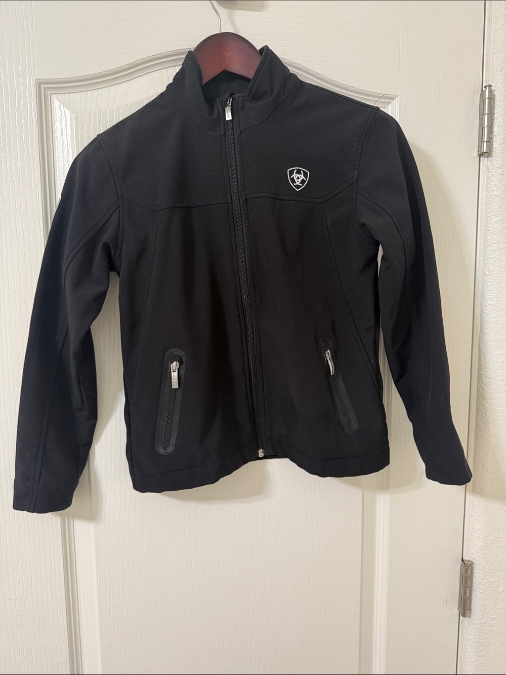 Ariat Kids Black Zip-Up Softshell Jacket